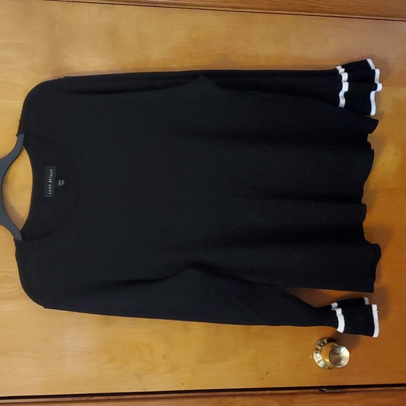 Black Sweater with Bell Sleeves - Picture 1 of 5
